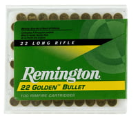 Remington Ammunition 21276 Golden Bullet  22 LR 40 gr Plated Lead Round Nose 100 Per Box/ 50 Cs | .22 LR | 047700000503
