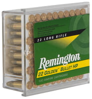 Remington Ammunition 21278 Golden Bullet Rimfire 22 LR 36 gr Plated Hollow Point 100 Per Box/ 50 Cs | .22 LR | 047700000800