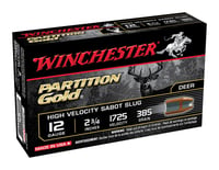 Winchester Ammo SSP12 Partition Gold High Velocity 12 Gauge 2.75 Inch 385 gr 1725 fps Sabot Slug Shot 5 Bx/20 Cs  | 12GA | 020892014213