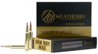 Weatherby Rifle Ammunition 7mm Wby Mag 160 gr PT 3200 fps  20/box | 7mm WBY MAG | 747115020362