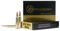 Weatherby Rifle Ammunition .378 Wby Mag 270 gr SP 3180 fps  20/box | 747115010561