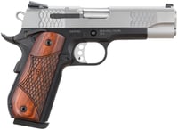 Smith  Wesson 108485 1911 ESeries 45 ACP  4.25 Inch Barrel 81, Black Round Butt Scandium Frame, Satin Stainless Steel Slide, Laminate Wood Grip, Manual Grip  Thumb Safety | .45 ACP | 022188084856