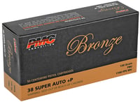 PMC 38SA Bronze  38SuperP 130gr Full Metal Jacket 50 Per Box/20 Case | .38 SUPER | 741569070126