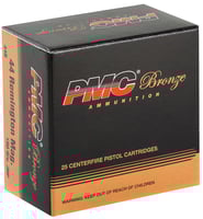 PMC 44B Bronze  44RemMag 180gr Jacketed Hollow Point 25 Per Box/20 Case | .44 MAG | 741569200035