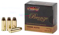 PMC 10B Bronze  10mmAuto 170gr Jacketed Hollow Point 25 Per Box/20 Case | 10mm | 741569200011