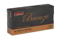 PMC 40D Bronze  40SW 165gr Full Metal Jacket 50 Per Box/20 Case | .40 SW | 741569070430
