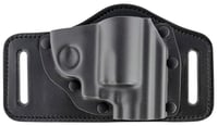 Galco TS158B TacSlide  OWB Black Kydex/Leather Belt Slide Fits SW J Frame Fits 23 Inch Barrel Right Hand | 601299011502