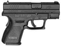 XD Sub-compact, 40 SW, 3 Inch Barrel, Fixed     Sights, Black, 2 9-rd Mags, CA Compliant  | .40 SW | XD9802 | 706397168025