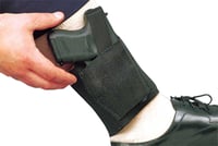 DeSantis Gunhide 062BAE1Z0 Apache Rig  Ankle Black Elastic Velcro Compatible w/Glock 43/Walther PPS Right Hand | 792695160953