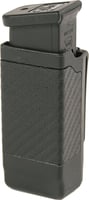 Blackhawk 410600CBK Single Mag Case  Black Carbon Fiber Belt Clip Compatible w/ Double Stack 9mm/10mm/40/45/357 | 648018005084