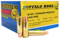 Buffalo Bore Ammunition 20G20 Standard Pressure Strictly Business 38Special 110gr Barnes TACXP Lead Free 20 Per Box/12 Case | 651815020266