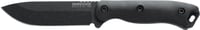 Ka-Bar BK16 Becker  4.38 Inch Fixed Drop Point Plain Black 1095 Cro-Van Blade, Black Ultramid Handle, Includes Sheath | 617717200168