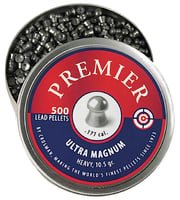 Crosman LUM77 Premier Domed Pellet .177 Caliber, 10.5 Grain, 500 Count | LUM77 | 028478125643