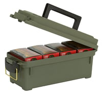 Plano 121202 Shell Box  4 Boxes OD Green 13.62 Inch x 5.60 Inch x 5.60 Inch | 024099212120 | Plano | Cleaning & Storage | Cases | Ammo Boxes