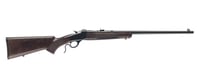 Winchester Guns 524100102 Model 1885 Low Wall Hunter 22 LR 1rd 24 Inch Octagon Barrel Brushed Polish Blued Rec Satin Walnut Fixed Pistol Grip Stock Right Hand Full Size  | .22 LR | 524100102 | 048702003554
