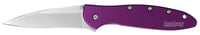 Kershaw Leek Folding Knife 3 Inch Drop Point Blade Purple | 087171035093