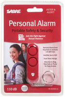 Sabre PARAINN01 Personal Alarm Dual Siren with Keyring Range 300 ft Pocket/Keychain Red | 023063809014