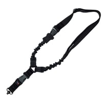 GrovTec US Inc GTSL52 Single Point  made of Black Elastic with Bungee Design  1.25 Inch Push Button Swivels for Rifle/Shotgun | 811071010528