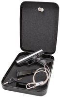 HiPoint CF380HSP CF Home Security Package 380 ACP 81, 3.50 Inch Black Steel Barrel, Black Powder Coated/Chrome Serrated Steel Slide, Black Polymer Frame  Grip, Keyed Lock Box | .380 ACP | 752334038050