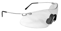 Radians CP5710CS Clay Pro Shooting Glasses Adult Clear Lens Wraparound Silver Frame | 674326216522