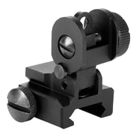Aim Sports MT035 Flip Up Rear Sight  A2 Dual Aperture Black Anodized for AR15, M16 | 815879010056