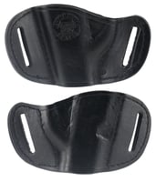 Bulldog MLBS Molded  OWB Black Leather Belt Slide Fits Bersa Thunder 380 Fits Ruger LCP Fits Sig 230 Right Hand | 672352007404