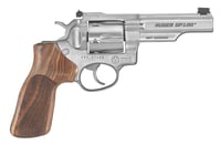 Ruger 1755 GP100 Match Champion Medium Frame 357 Mag 6rd 4.20 Inch Satin Stainless Steel HalfLug Barrel, Cylinder  Frame, Hogue Stippled Hardwood Grip, Transfer Bar Safety | .357 MAG | 736676017553