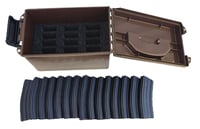 MTM TACTICAL MAGAZINE CAN DARK EARTH HOLDS 15 AR15 MAGS | 026057360201