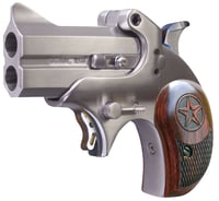 Bond Arms BAM Mini Original 45 Colt LC 2rd 2.50 Inch  Stainless Steel Double Barrel  Frame, Auto Extractor  Rebounding Hammer, Blade Front/Fixed Rear Sights, Rosewood Grips, Manual Safety | .45 COLT | 855959002267