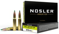 Nosler 40063 Ballistic Tip  308Win 165gr Spitzer Ballistic Tip 20 Per Box/10 Case  | .308 WIN | 054041400633
