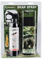 UDAP 15CP Super Magnum Bear Spray  OC Pepper Range Up to 35 ft 9.20 oz Includes Chest Holster | 679354000167