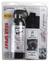 UDAP 18CP Magnum Bear Spray  OC Pepper Range Up to 35 ft 13.40 oz Includes Chest Holster | 679354000341