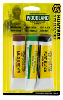 Hunters Specialties 00268 Woodland Camo Creme Tube Makeup Kit 3 Tubes | 021291002689 | Hunter | Hunting | Camouflage Supplies 