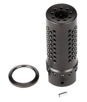 Spikes Tactical SBV1019 Dynacomp Extreme Muzzle Brake Black Nitride 416R Stainless Steel with 5/8 Inch24 tpi Threads  2.25 Inch OAL for 308 Win | .308 WIN | 855319005822