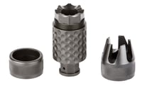 Spikes Tactical SAKB0100 Barking Spider2 Muzzle Brake Black Nitride 4140 Chromoly Steel with 1/2 Inch28 tpi Threads, 3.75 Inch OAL  1.40 Inch Diameter for 5.56x45mm NATO | 5.56x45mm NATO | 855319005976