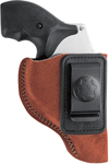 Bianchi Model 6 Waistband Holster  SW 15 19 686 K/L Frame 4 Inch Right Hand Rust Suede | 013527103789