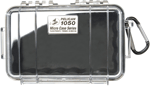 PELICAN 1050 MICRO CASE CLEAR W/ BLACK LINER ID 6.3X3.7X2.8 Inch | 019428082659