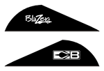 BOHNING BLAZER VANES 2 Inch SOLID BLACK 100PK | 010847202239