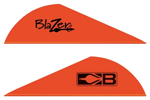 BOHNING BLAZER VANES 2 Inch SOLID NEON RED 100PK | 010847261236