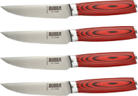 BUBBA BLADE STEAK KNIFE SET W/4 4.5 Inch STEAK KNIVES | 661120106258