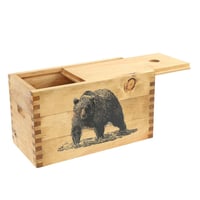 SHEFFIELD STANDARD PINE CRAFT BOX BEAR MADE IN USA | 076812147073
