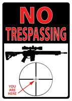 RIVERS EDGE SIGN 12 InchX17 Inch TRESPASSING YOURE HERE | 643323149805