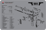 TekMat TEKR171911GY 1911 Cleaning Mat 1911 Parts Diagram 11 Inch x 17 Inch | NA | 612409970671