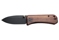 WE KNIFE BANTER 2.9 Inch CUIBOURTIA WOOD/BLK STNWASH | 763416244191