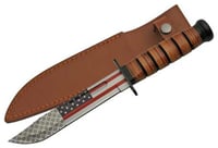 SZCO RITE EDGE 7 Inch FLAG COMBAT FIGHTER 12 Inch OAL W/SHEATH | 801608014617