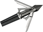 Muzzy Trocar 4-Blade HB-Hybrid Crossbow Broadhead 1 Inch X 1 5/8 Inch Cut 100 gr 3/pk | 050301297005