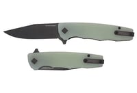 OCASO KNIVES STRATEGY 3.5 Inch FLD JADE G10/BLACK PVD D2 | 850042713150