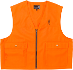 BROWNING JUNIOR SAFETY VEST W/LOGO BLAZE ORANGE MEDIUM | 023614325215 | Browning | Apparel | Hunting Clothing 