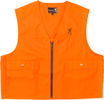 BROWNING JUNIOR SAFETY VEST W/LOGO BLAZE ORANGE X-LARGE | 023614007371 | Browning | Apparel | Hunting Clothing 