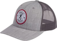 BROWNING CAP SCOUT LOGO HEATHR GRAY W/CIRCLE PATCH LOGO ADJ | 023614950103